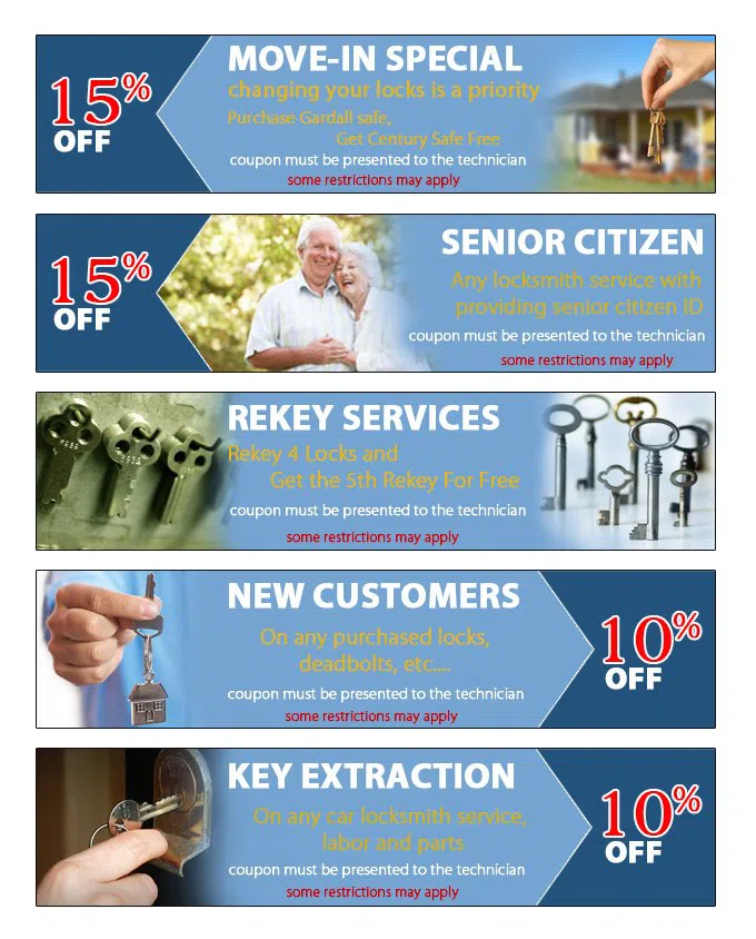 Newton Lock And Locksmith Newton, MA 617-826-6170 - coupon23-set-five